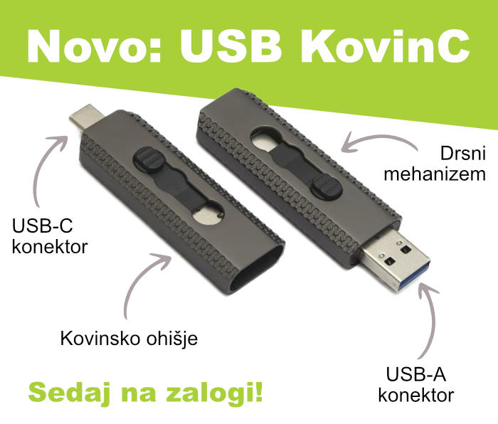 Novi USB ključek na zalogi – Spoznajte USB KovinC