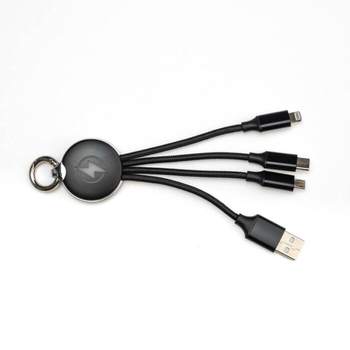 Polnilni kabel 3 v 1 z LED obeskom