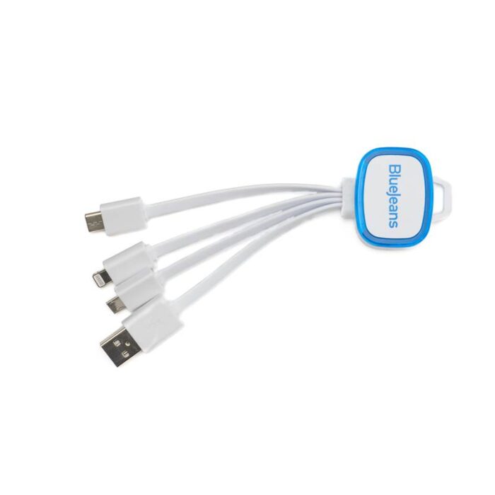 Polnilni kabel 3 v 1 z LED obeskom